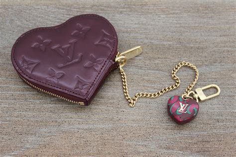 louis vuitton red heart coin purse|vintage Louis Vuitton coin purse.